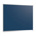 Wandtafel Stahlemaille blau, 120x100 cm, mit durchgehender Ablage, 